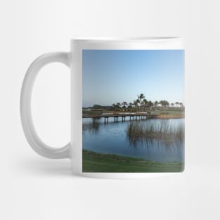 Blue hour on a golf course Mug